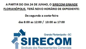 Novo horário de atendimento.