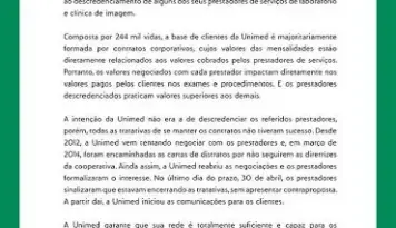 Nota de esclarecimento