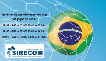 Horário especial de atendimento nos dias dos Jogos do Brasil.