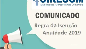 Regra da Isenção - Anuidade 2019