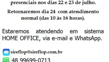 Horário de Funcionamento