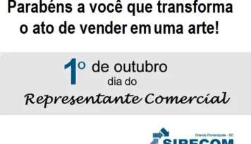 1ª de Outubro dia do Representante Comercial